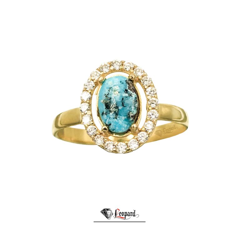 18ct turquoise gold ring 3344-GR