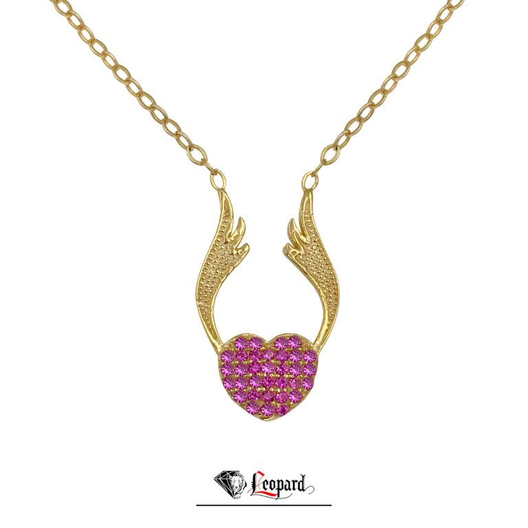 18ct Gold Gold Winged Heart Pendant - 3500-GP