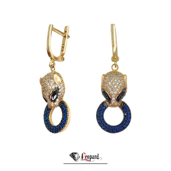 Women's 18ct Gold Leopard Earrings 3540-GE