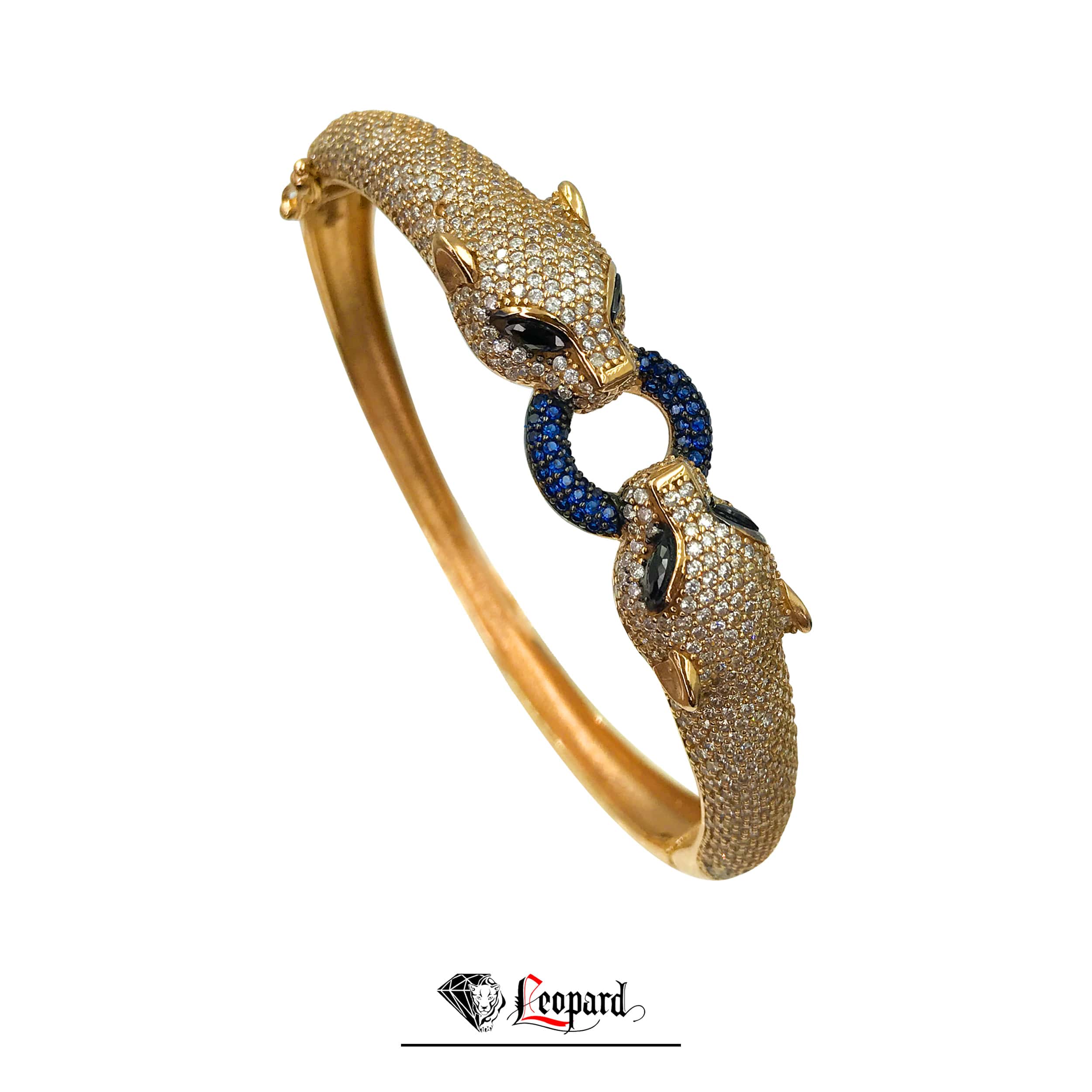 rand prins vliegtuigen 18K gold leopard bracelet - Leopard Jewelry