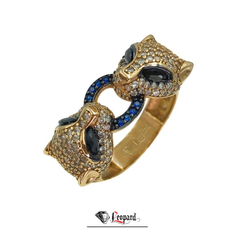 18ct Gold Leopard Ring for Women 3576-GR
