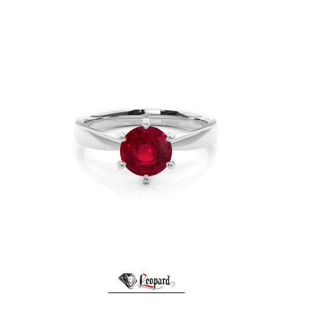 plain ruby engagement ring