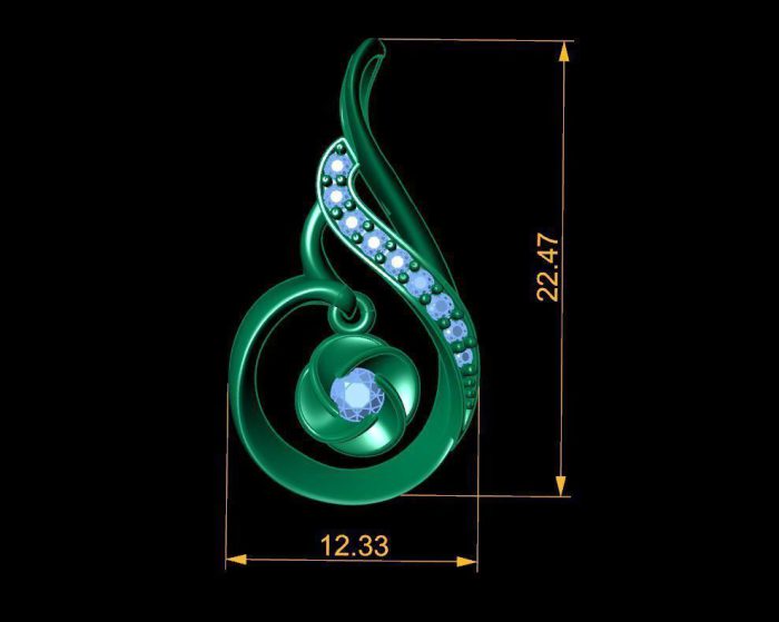 3D дизайн цветочного ожерелья